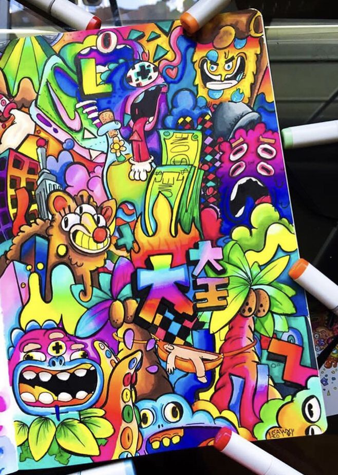 Detail Doodle Art 3d Graffiti Nomer 52