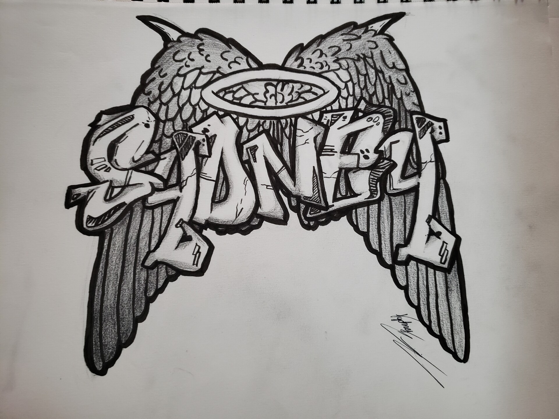 Detail Doodle Art Name Graffiti Simple Nomer 23