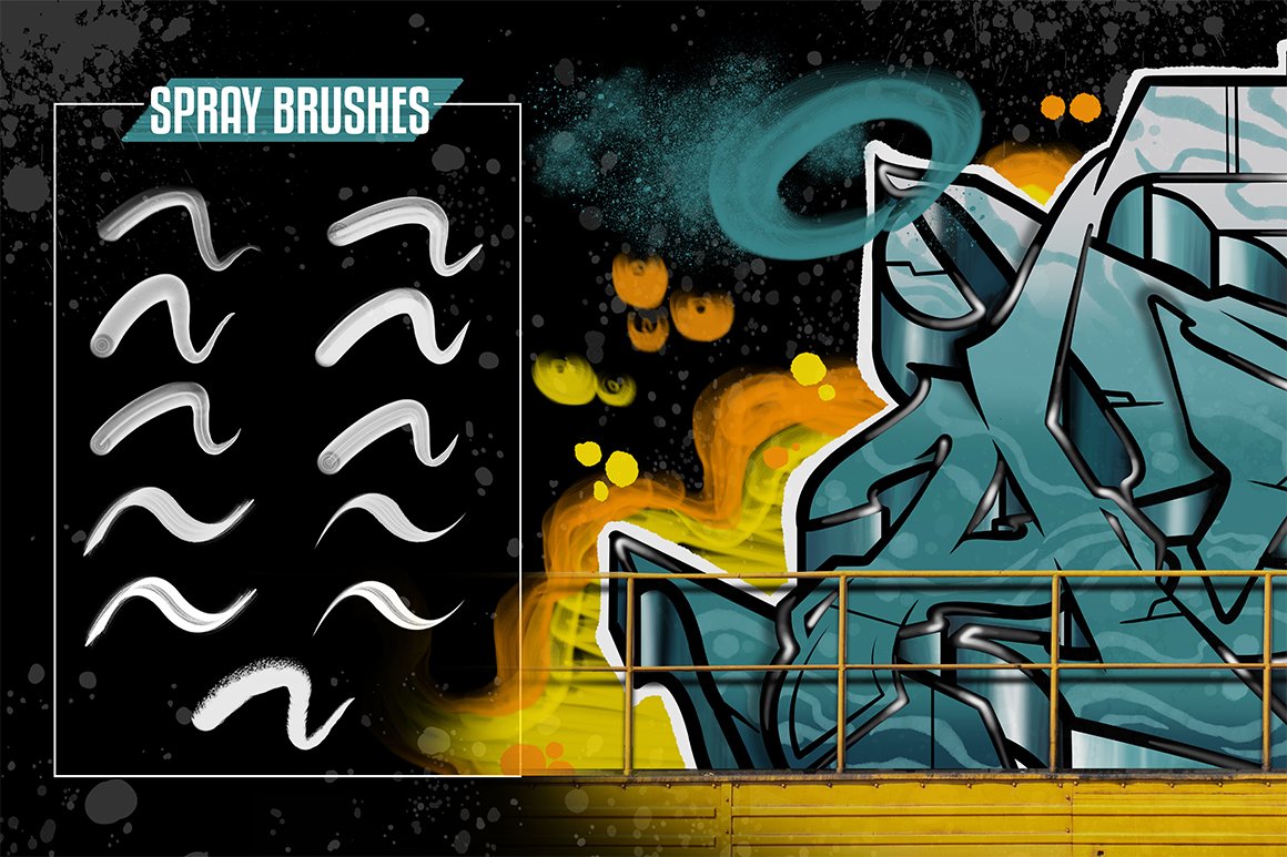 Detail Download 20 Graffiti Brushesabr For Photoshop Nomer 13