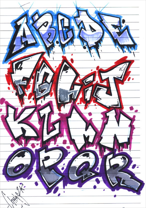 Detail Download Gambar Graffiti Abc Nomer 3