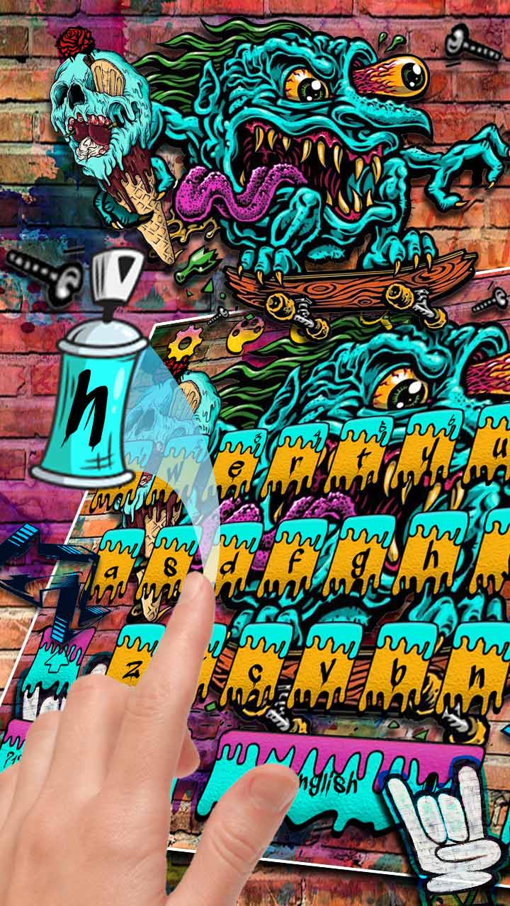 Detail Download Party Graffiti Exquisite Keyboard Theme Nomer 31