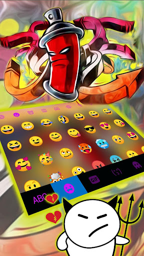 Detail Download Party Graffiti Exquisite Keyboard Theme Nomer 35