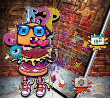 Detail Download Party Graffiti Exquisite Keyboard Theme Nomer 44