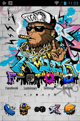 Download Rock Graffiti Go Launcher Theme - KibrisPDR