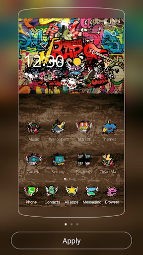 Detail Download Rock Graffiti Go Launcher Theme Nomer 20