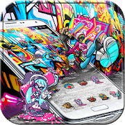 Detail Download Rock Graffiti Go Launcher Theme Nomer 21