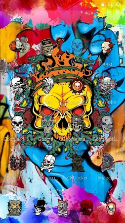 Detail Download Rock Graffiti Go Launcher Theme Nomer 27