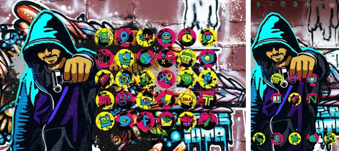 Detail Download Rock Graffiti Go Launcher Theme Nomer 31