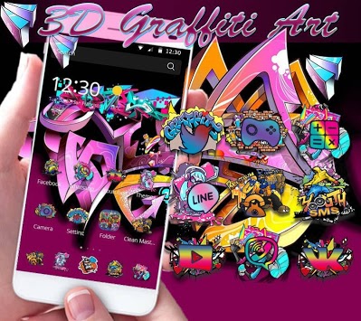 Detail Download Rock Graffiti Go Launcher Theme Nomer 40