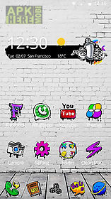 Detail Download Rock Graffiti Go Launcher Theme Nomer 49