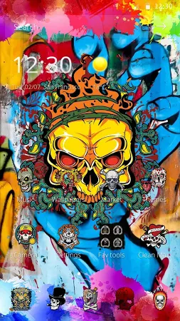 Detail Download Rock Graffiti Go Launcher Theme Nomer 57