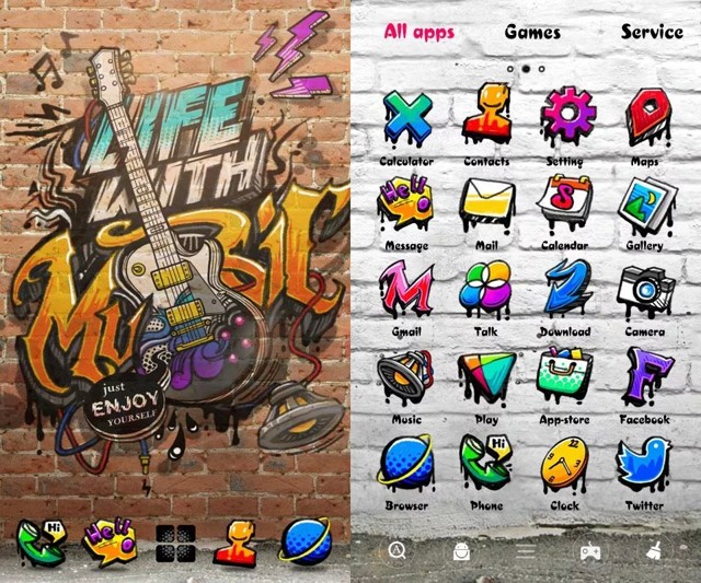 Detail Download Tema Graffiti Go Launcher Nomer 28