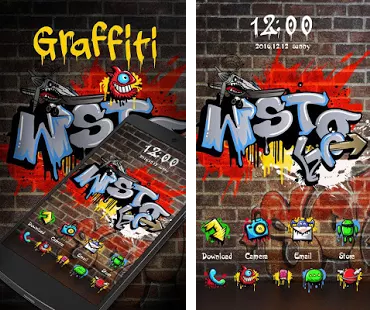 Detail Download Tema Graffiti Go Launcher Nomer 7