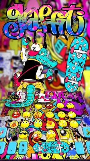 Detail Download Tema Keyboard Skate Graffiti Nomer 17