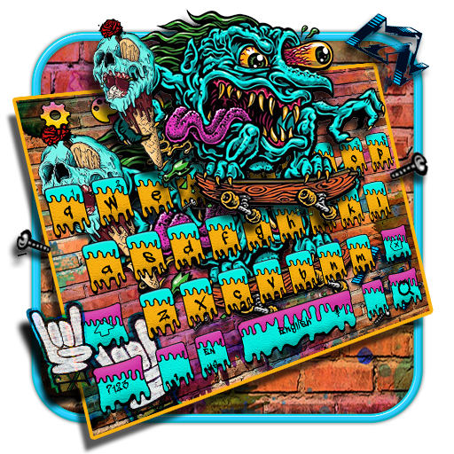 Detail Download Tema Keyboard Skate Graffiti Nomer 22