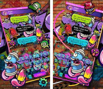 Detail Download Tema Keyboard Skate Graffiti Nomer 28