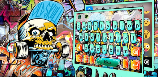 Detail Download Tema Keyboard Skate Graffiti Nomer 34