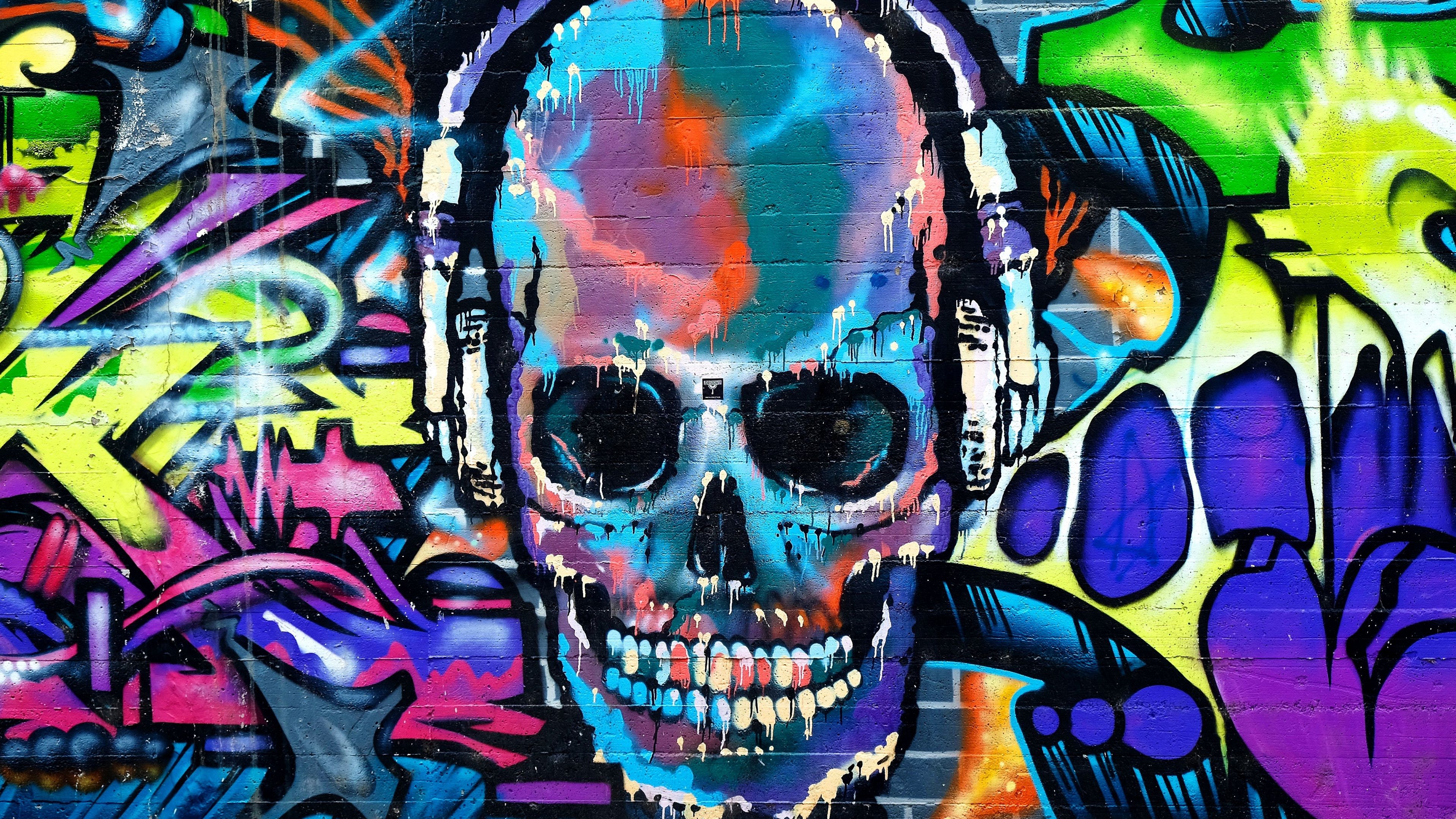 Detail Download Wallpaper Graffiti Skull Nomer 2