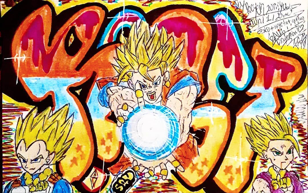 Detail Dragon Ball Z Graffiti Wall Art Nomer 17