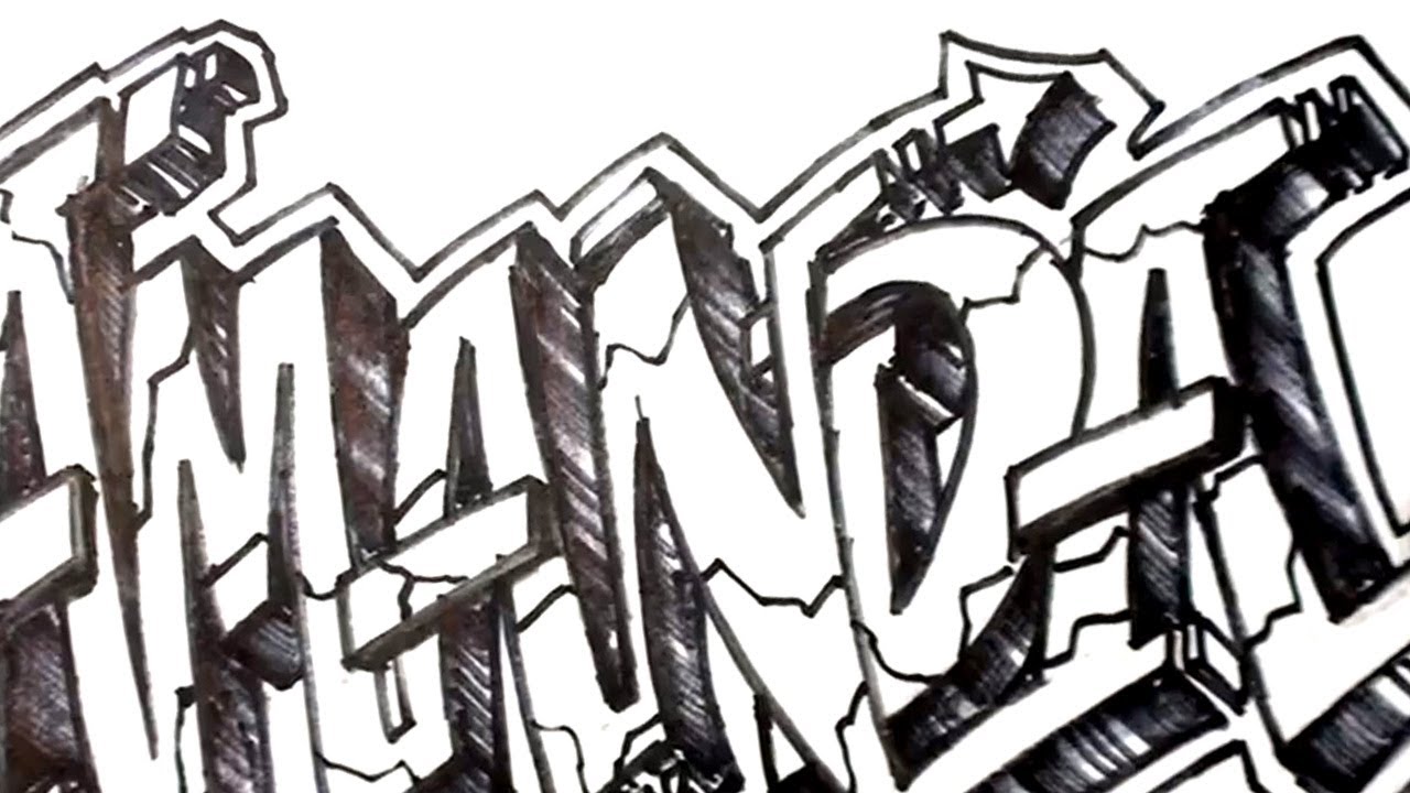 Detail Draw Graffiti 3d Nomer 12