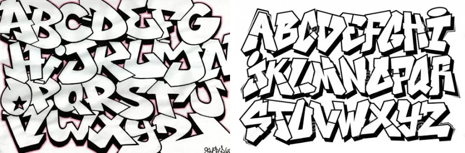 Detail Draw Graffiti Alphabet Nomer 20