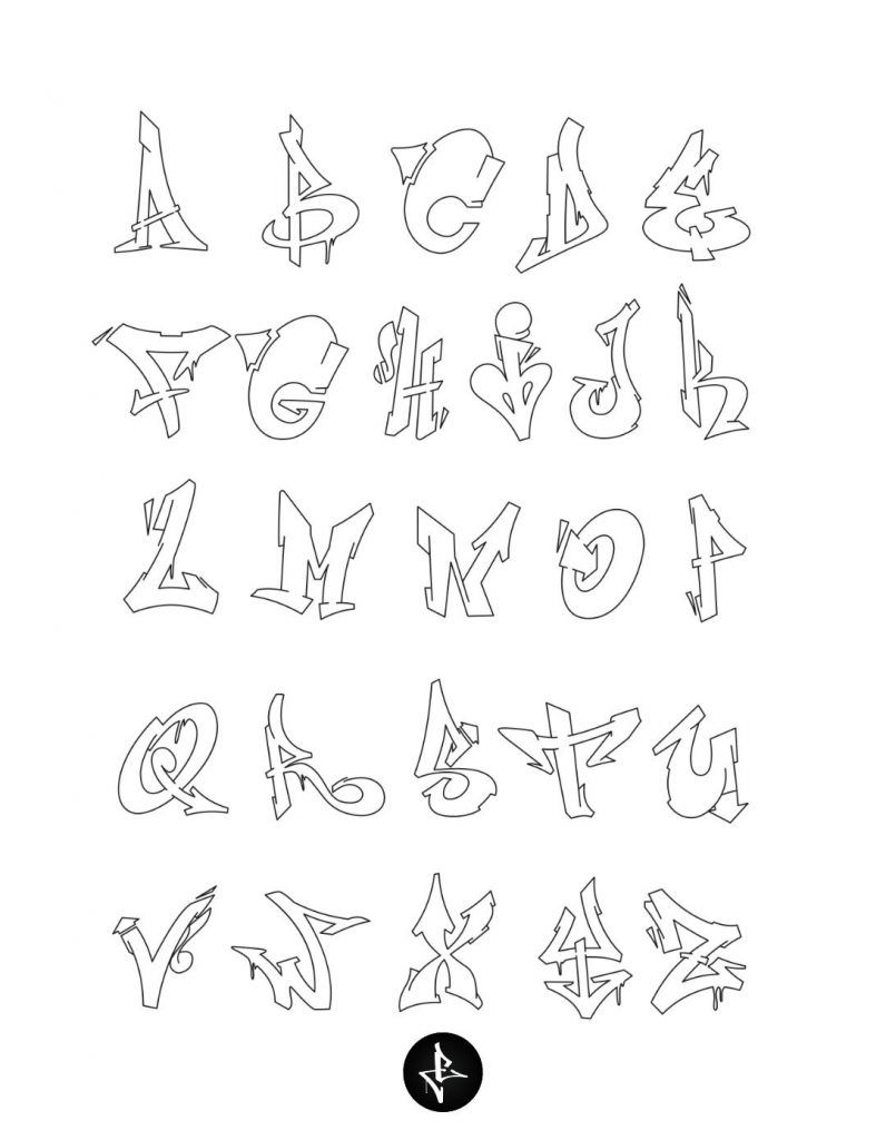 Detail Draw Graffiti Alphabet Nomer 22
