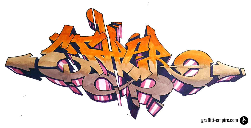 Detail Draw Graffiti Alphabet Nomer 44