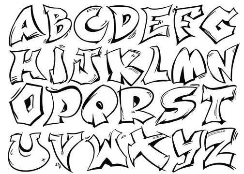 Detail Draw Graffiti Letters Alphabet Nomer 16