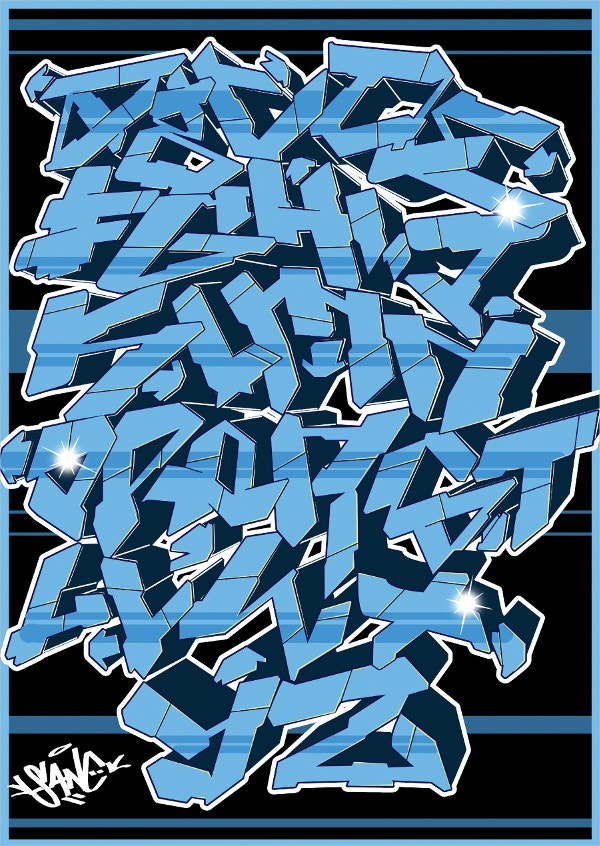 Detail Draw Graffiti Letters Alphabet Nomer 39