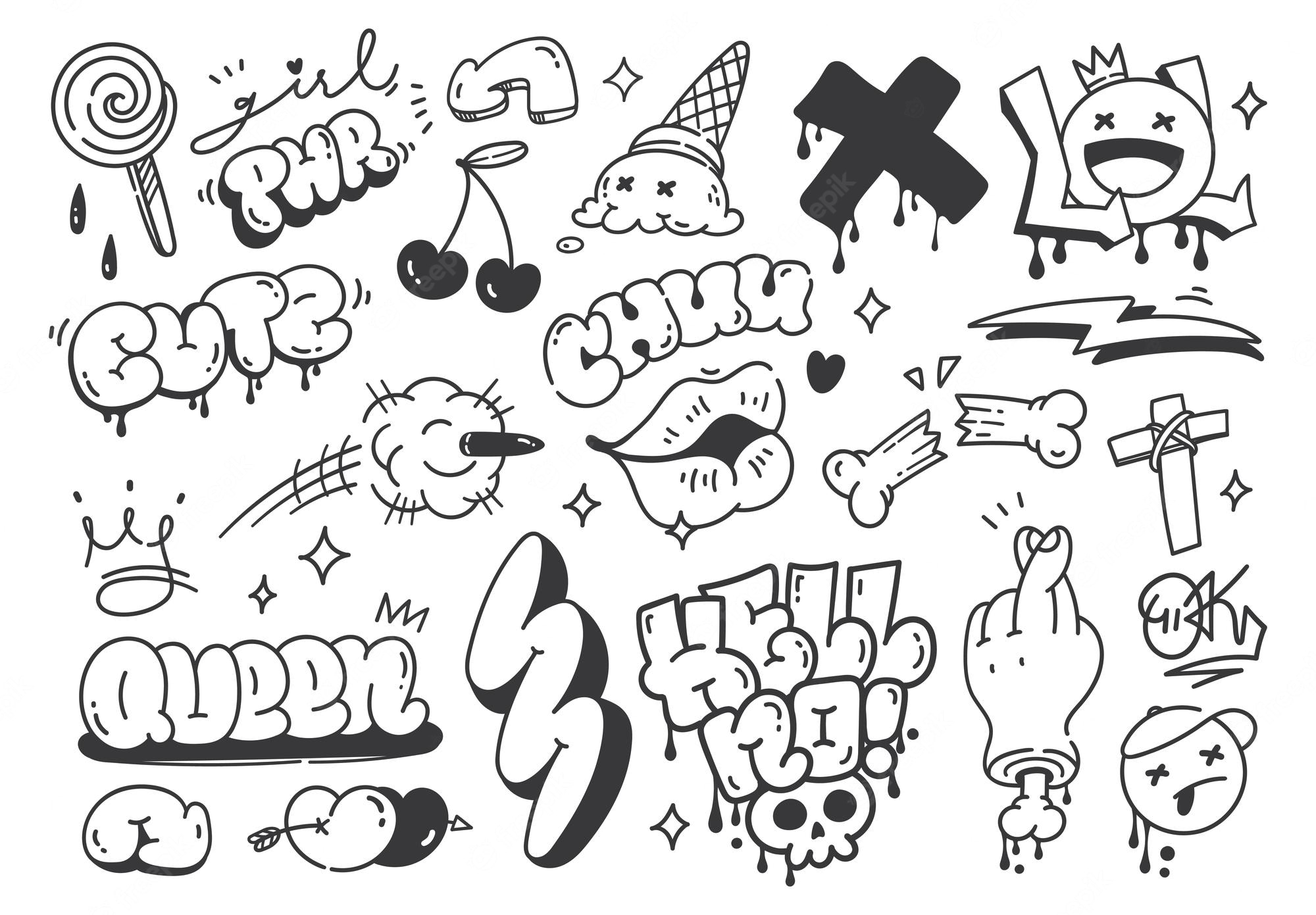 Detail Draw Graffiti Pattern Nomer 7
