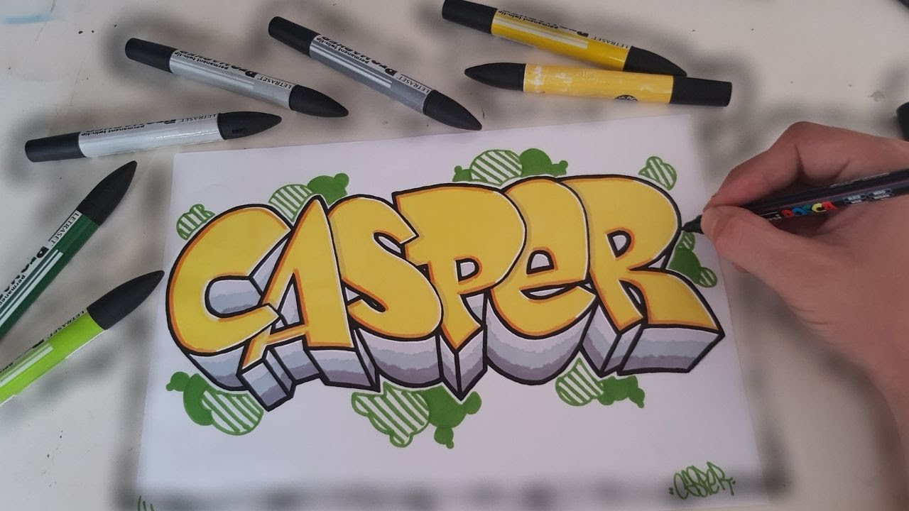 Detail Draw Tulisan Graffiti Rika Nomer 3