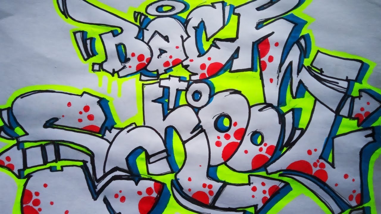 Detail Draw Tulisan Graffiti Rika Nomer 8