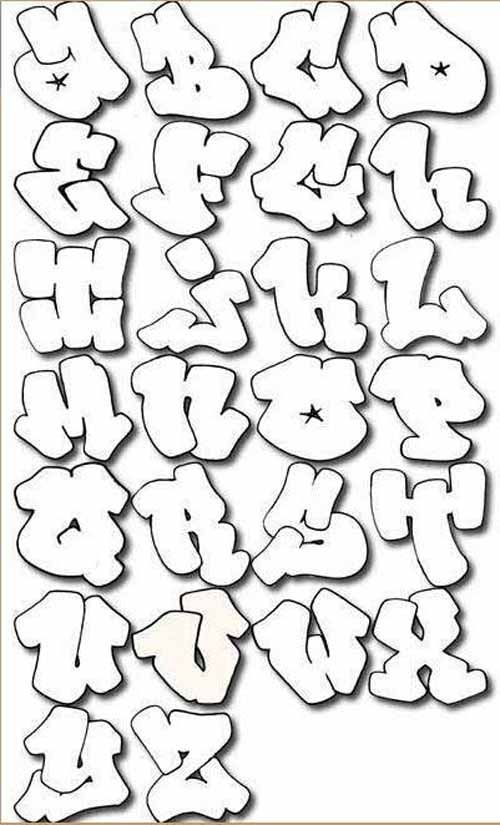 Detail Drawing Graffiti Characters Step By Step Nomer 28
