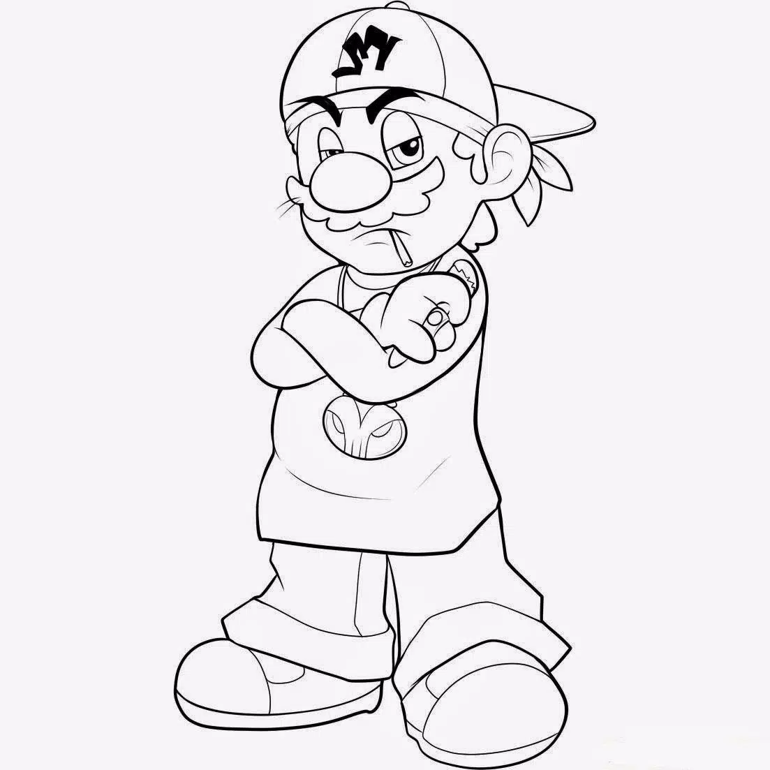 Detail Drawing Graffiti Characters Step By Step Nomer 39