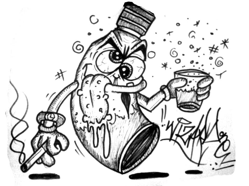 Detail Drawing Graffiti Characters Step By Step Nomer 40