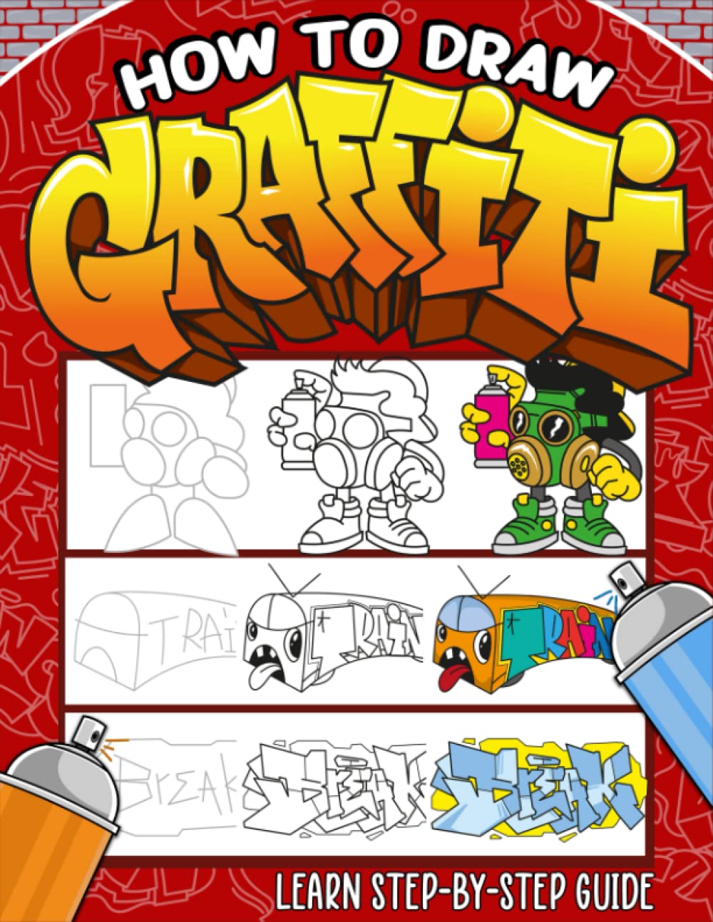 Detail Drawing Graffiti Characters Step By Step Nomer 44