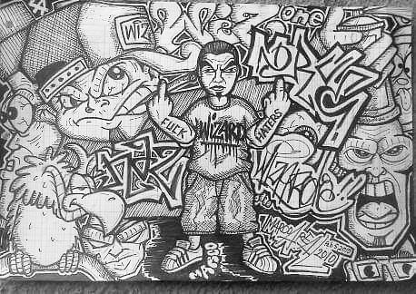 Detail Drawing Wizard Graffiti Nomer 9
