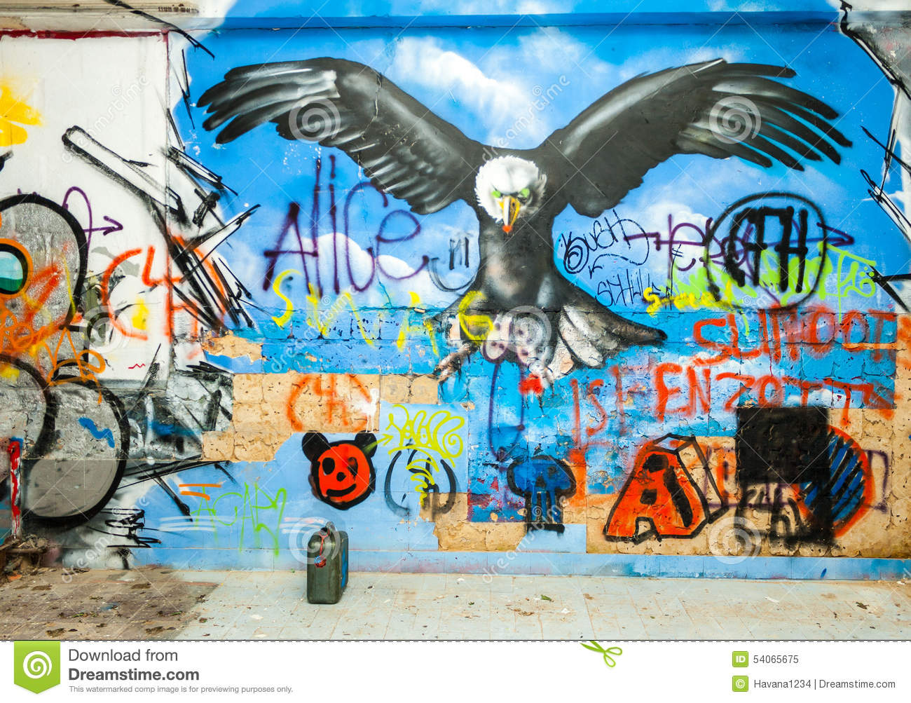 Detail Eagle Graffiti Nomer 5