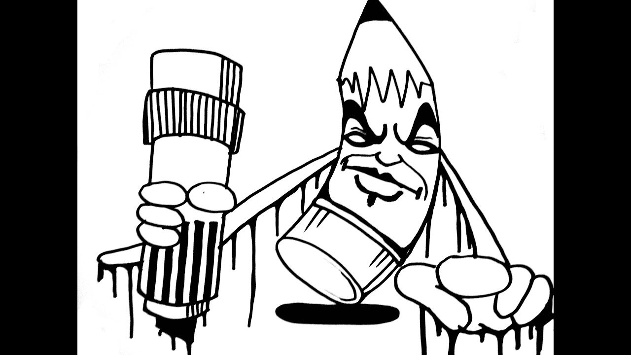 Detail Easy Graffiti Characters Drawings Nomer 29