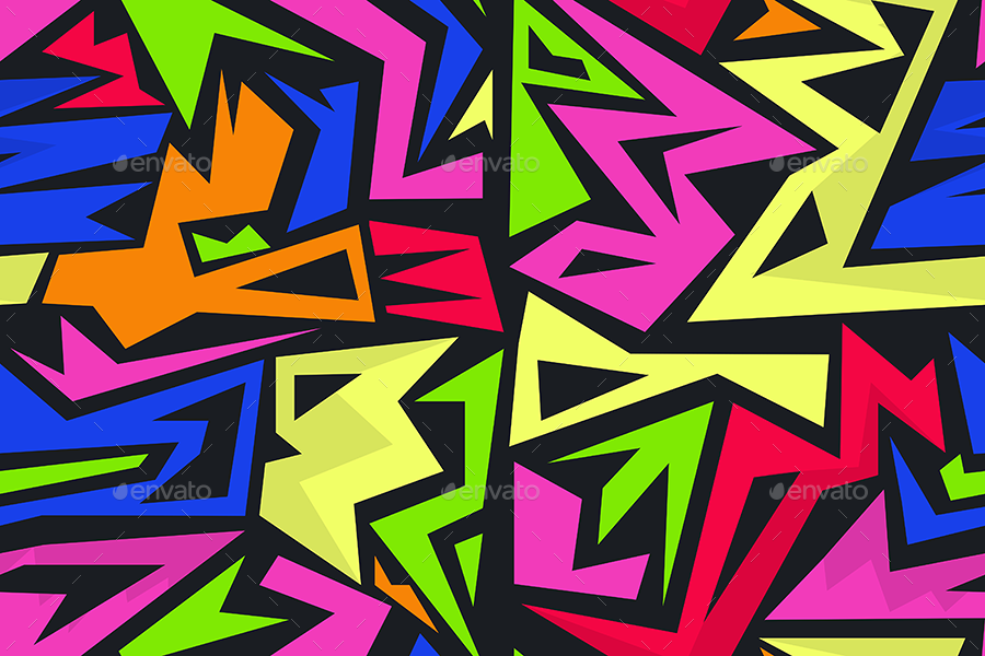 Detail Easy Graffiti Pattern Nomer 12
