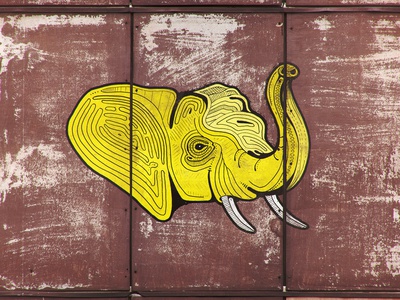 Detail Elephant Graffiti Nomer 4