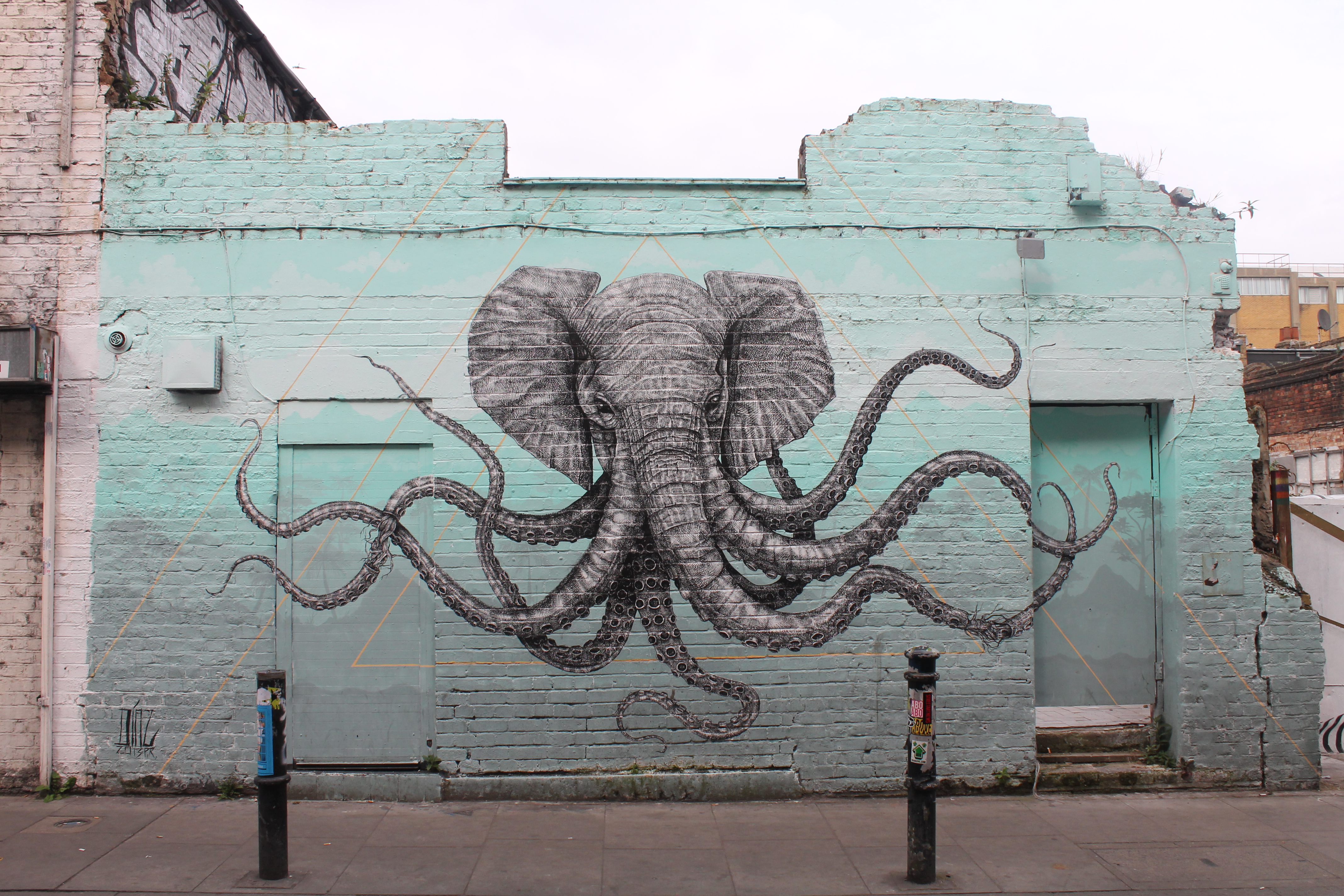 Detail Elephant Octopus Graffiti Nomer 13