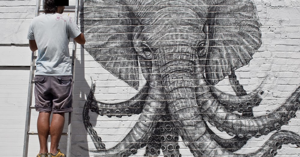Detail Elephant Octopus Graffiti Nomer 42