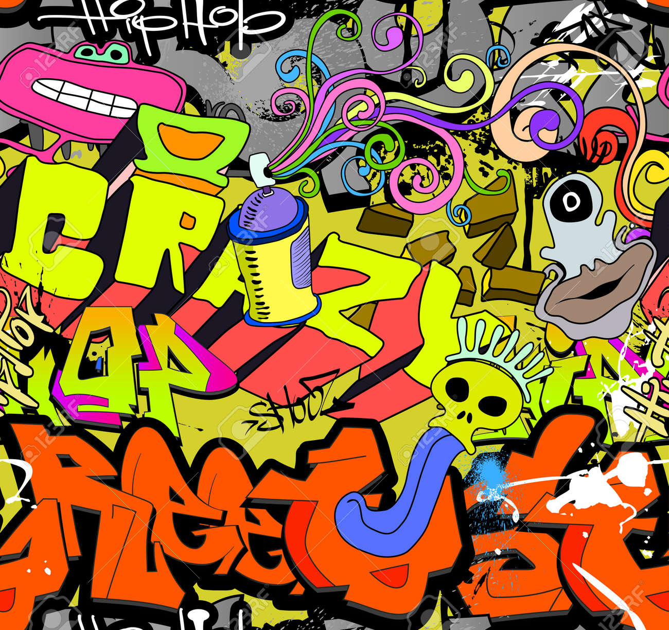 Detail Fashion Graffiti Wall Doodle Nomer 39