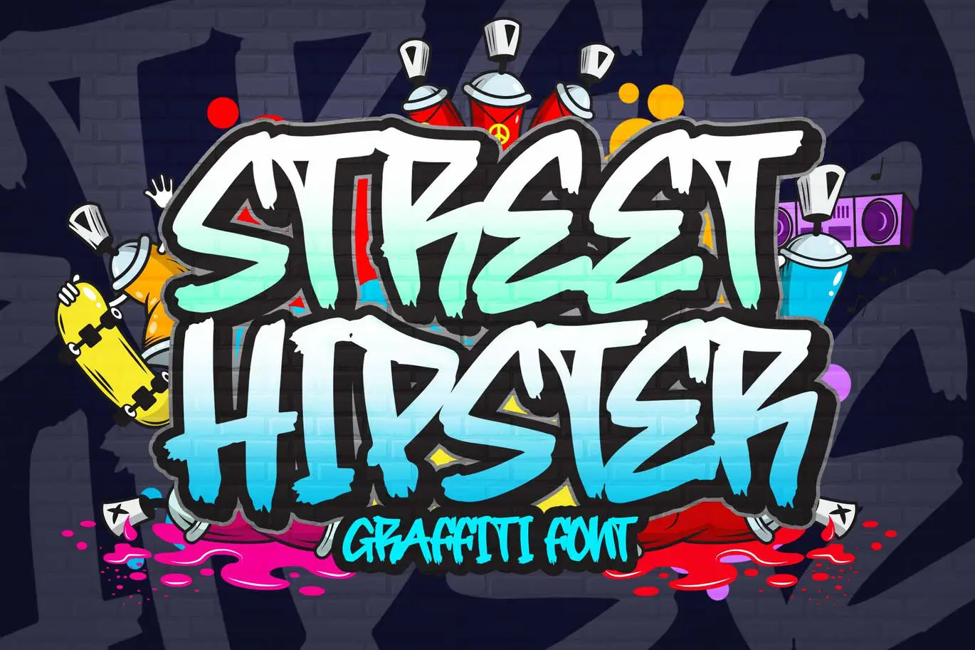 Detail Fontspace Graffiti Nomer 17