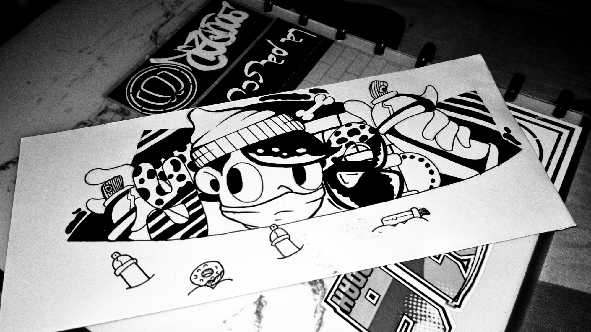 Detail Foto Graffiti Di Kertas Nomer 40