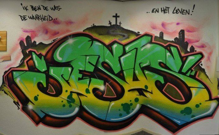 Detail Foto Graffiti Jesus Nomer 16