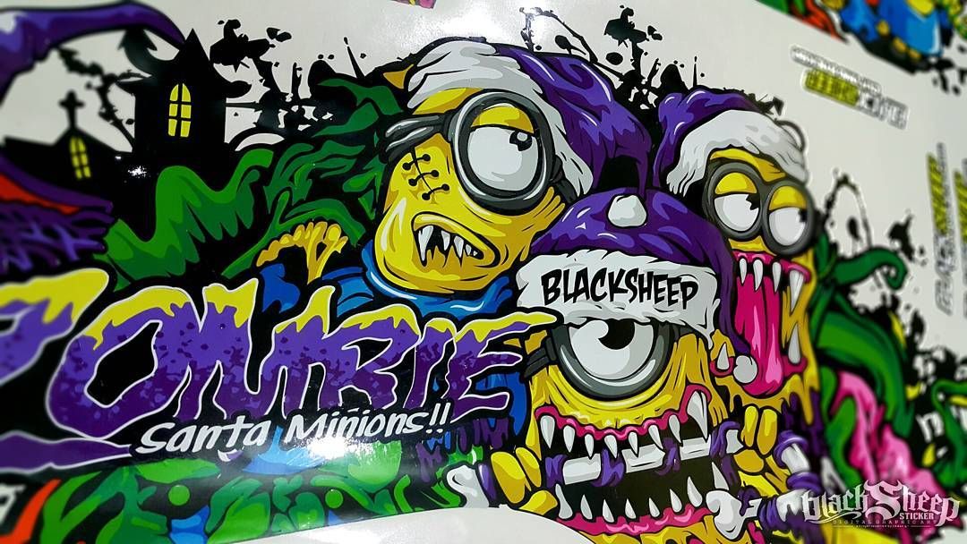 Detail Foto Minion Zombie Graffiti Nomer 4