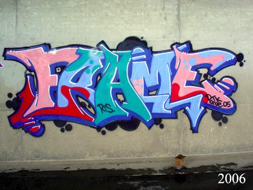 Detail Frame Graffiti Nomer 5