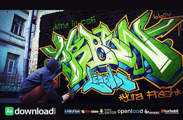 Detail Free Download Template After Effect Graffiti Nomer 2